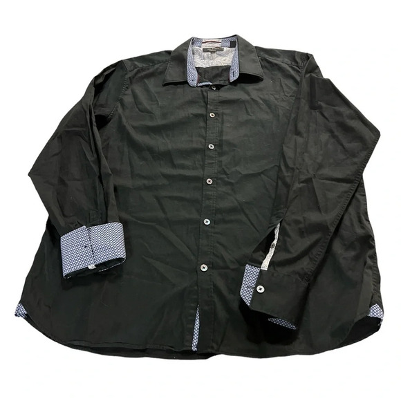 Ted Baker Long Sleeve Mens Dress Shirt - Picture 4 of 10